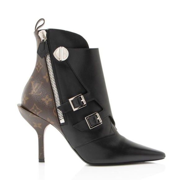 Louis Vuitton “Janet” Monogram Canvas Ankle Boots 38 - Picture 3 of 13